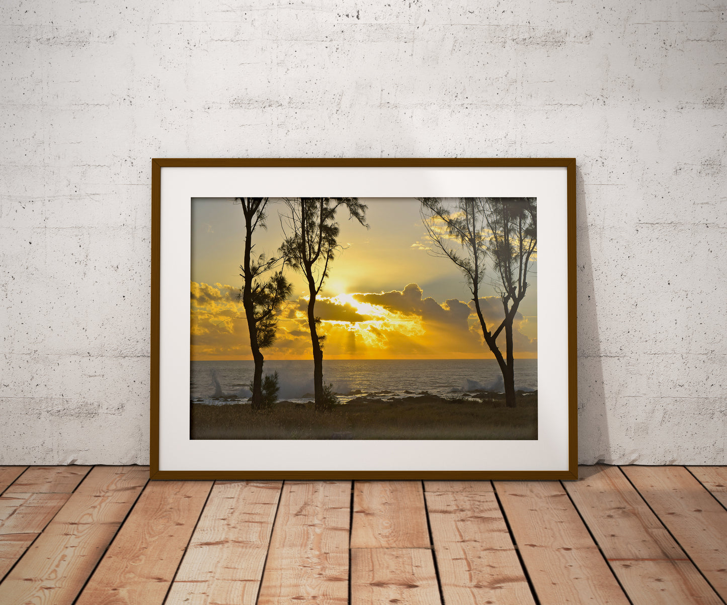 Tirage Fine Art - Coucher de soleil à la Réunion