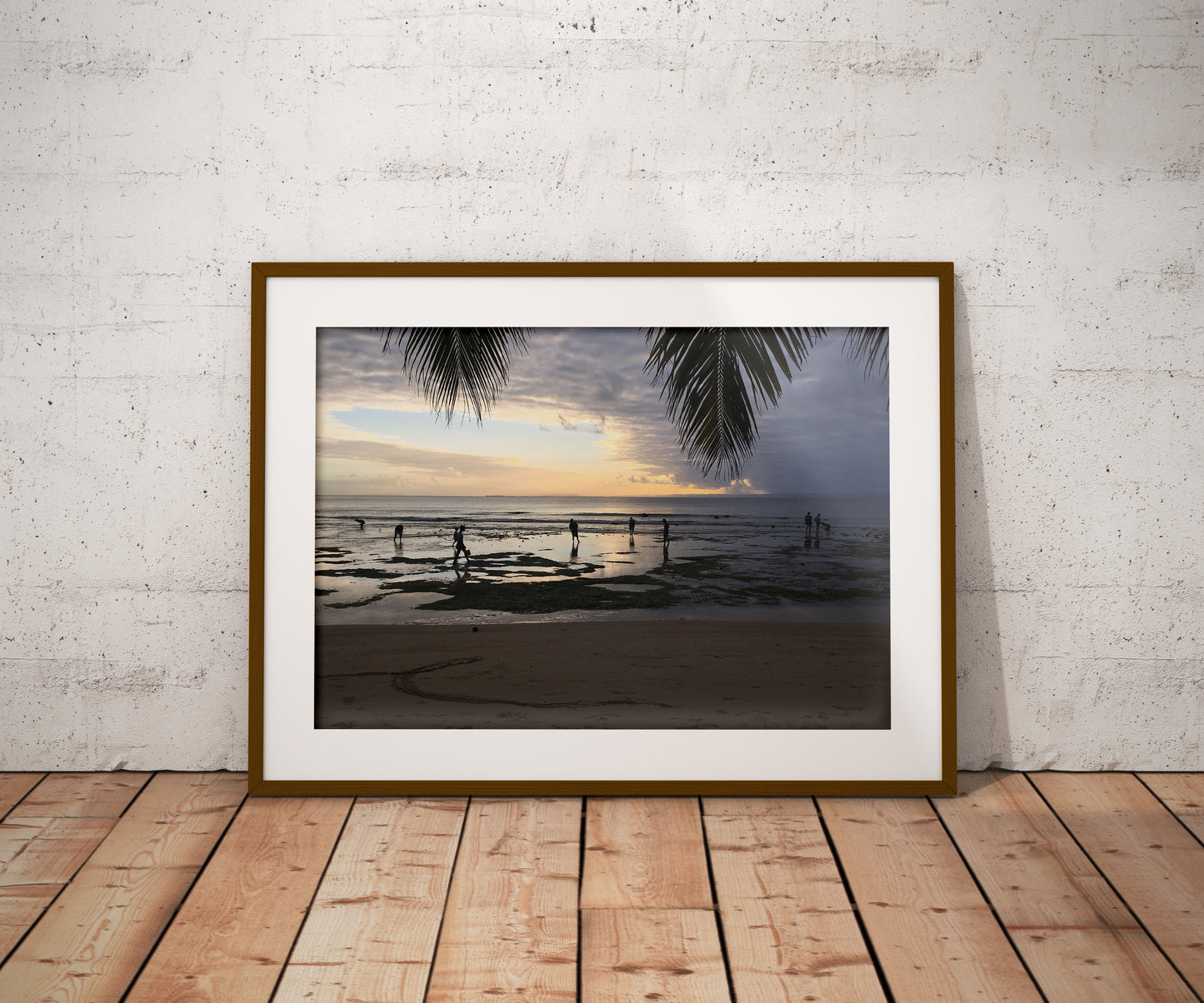 Tirage Fine Art - Coucher de soleil plage à Ste Marie