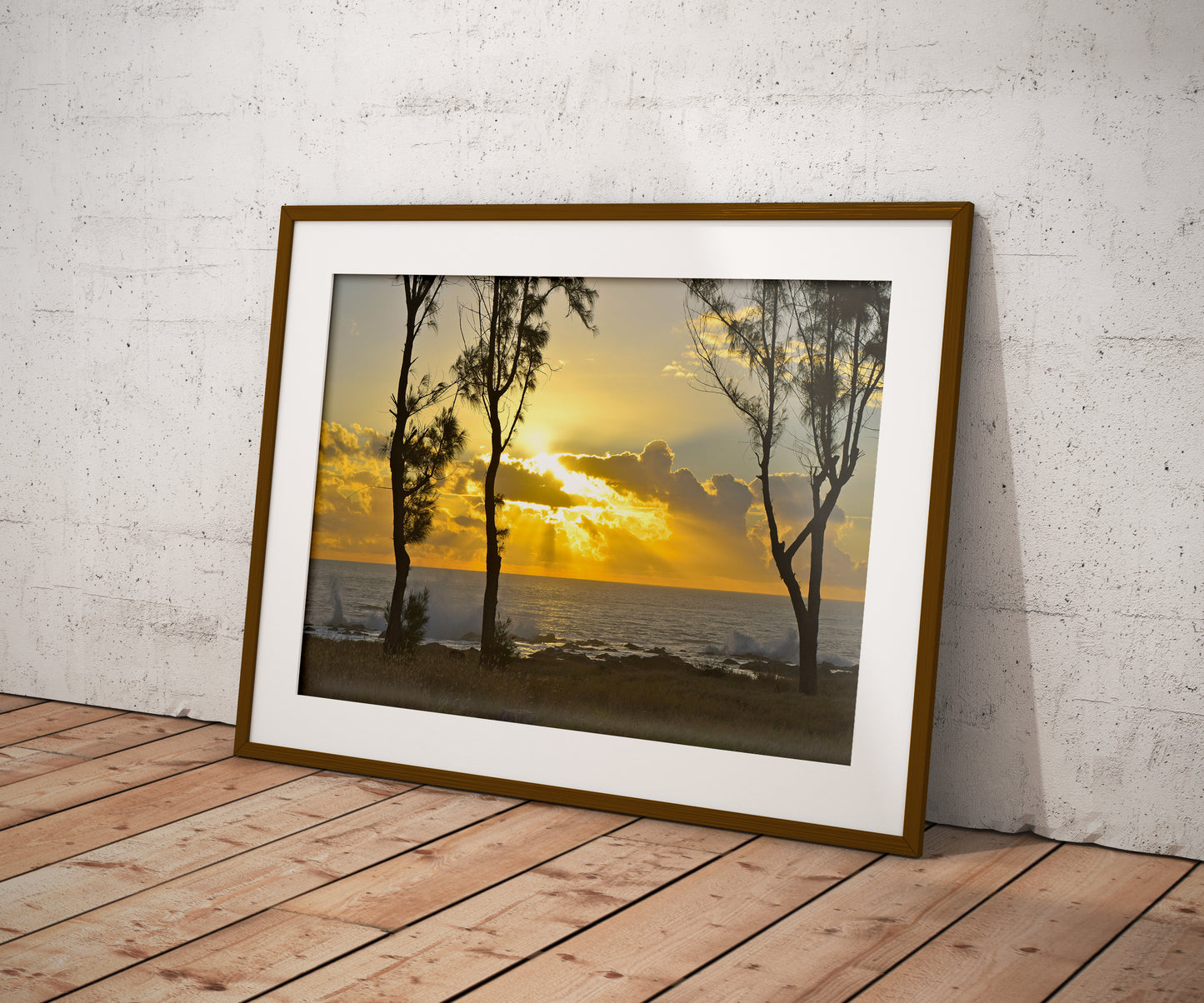 Tirage Fine Art - Coucher de soleil à la Réunion