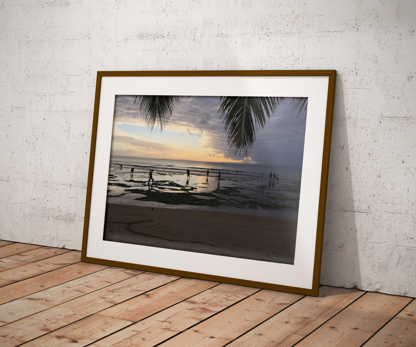 Tirage Fine Art - Coucher de soleil plage à Ste Marie