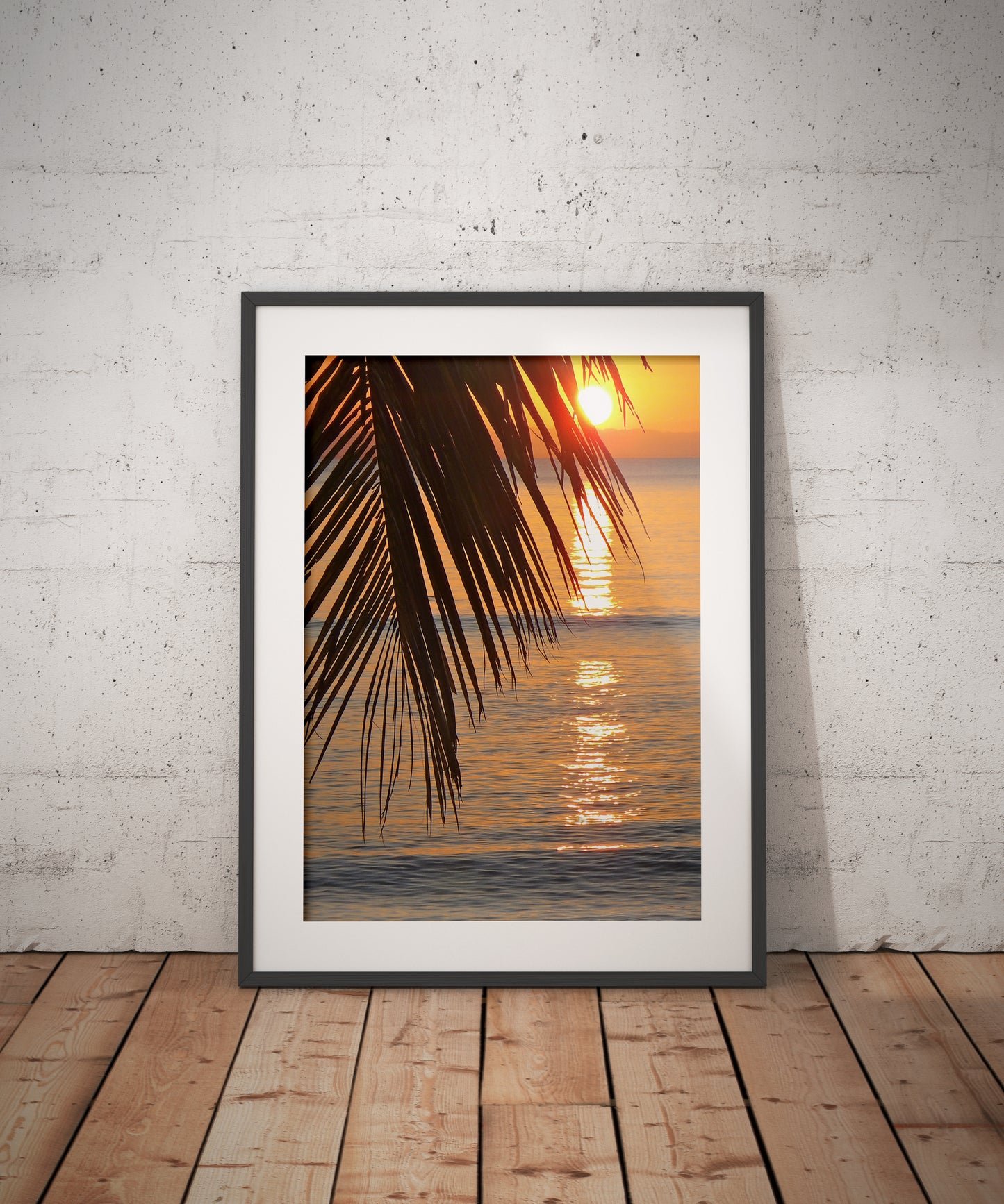 Tirage Fine Art - Coucher de soleil à Madagascar, palmier