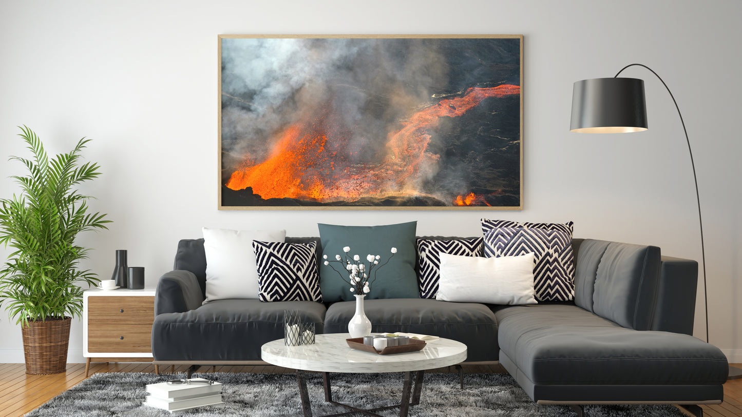 Tirage Fine Art - Le Piton de la fournaise