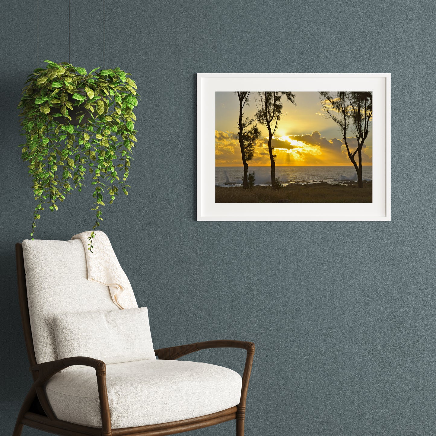 Tirage Fine Art - Coucher de soleil à la Réunion