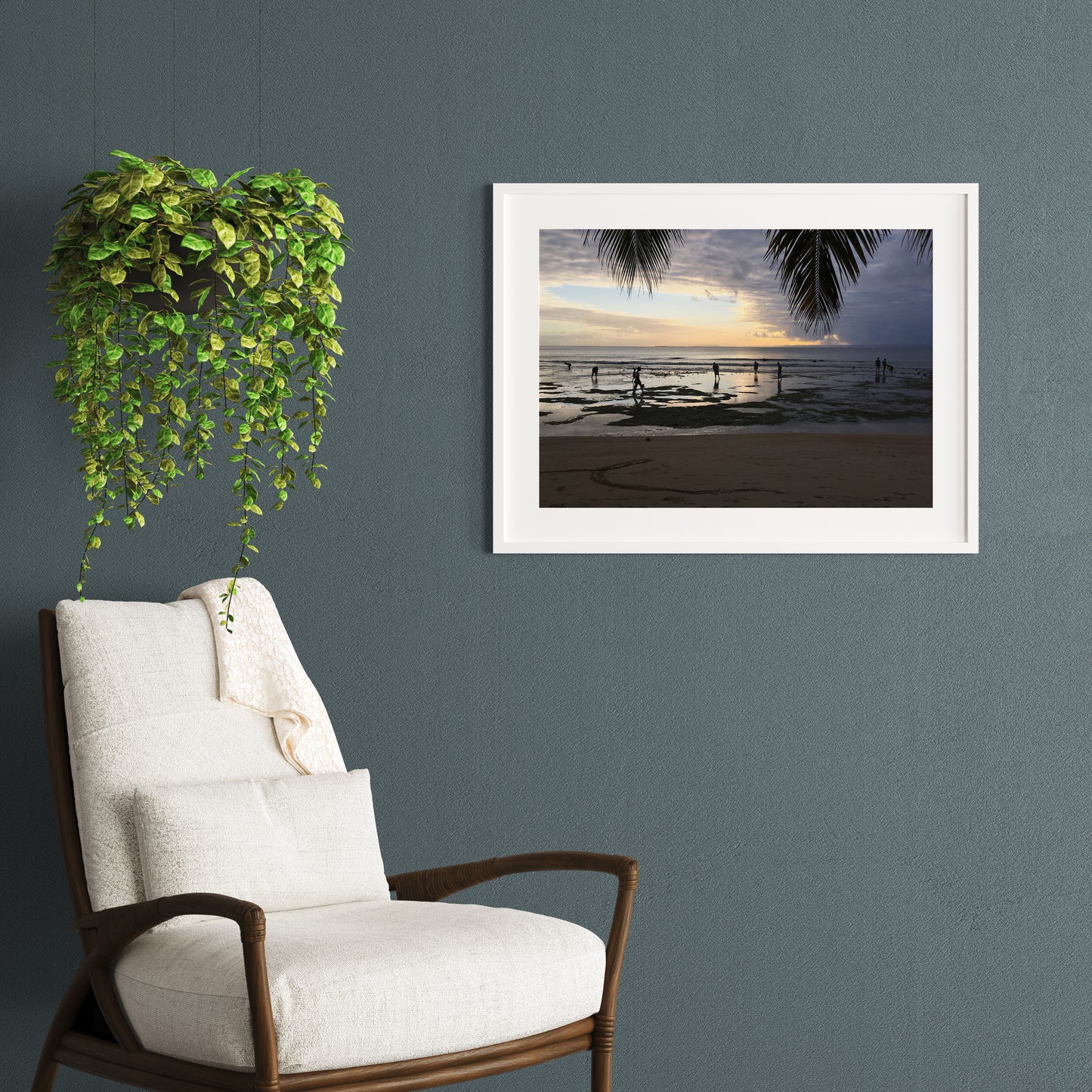 Tirage Fine Art - Coucher de soleil plage à Ste Marie