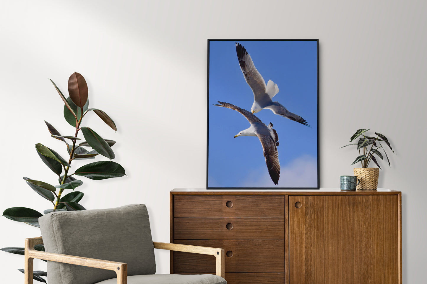 Tirage Fine Art - Mouettes en plein vol