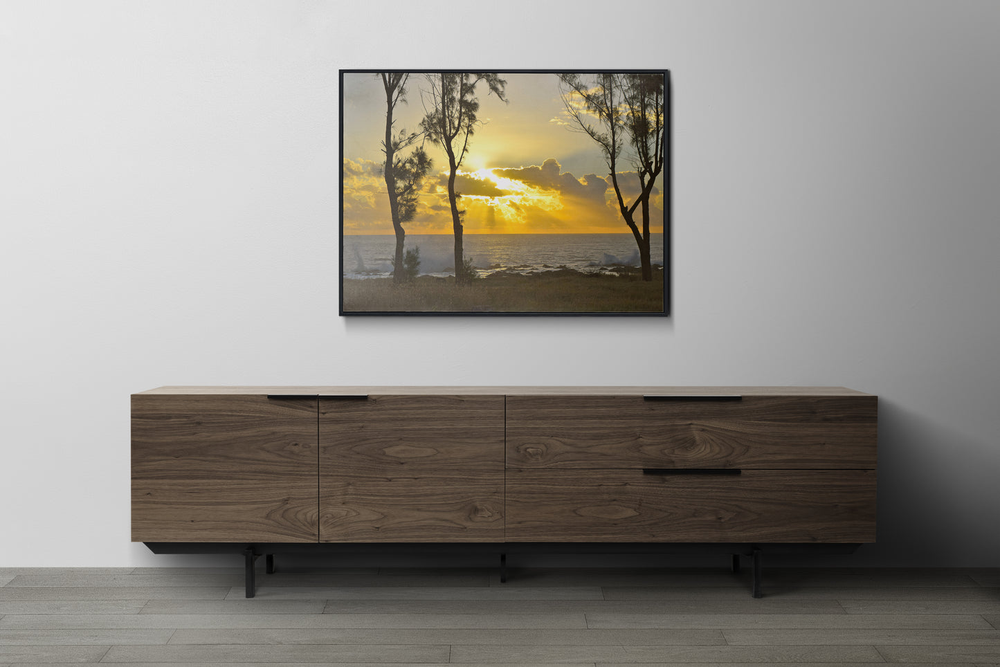 Tirage Fine Art - Coucher de soleil à la Réunion