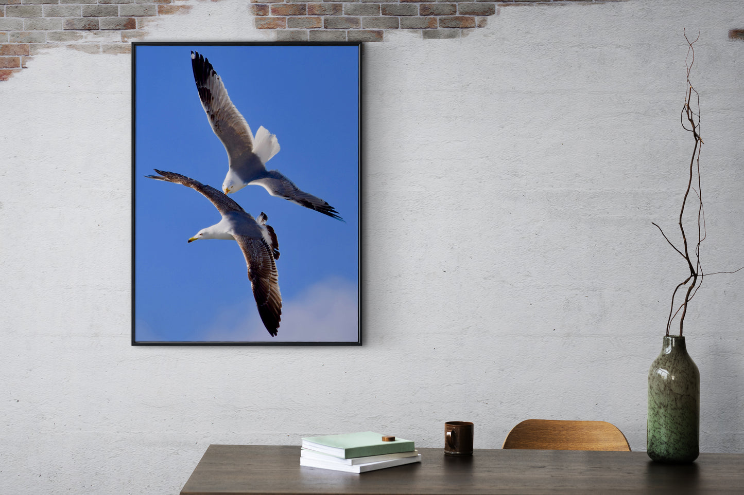 Tirage Fine Art - Mouettes en plein vol