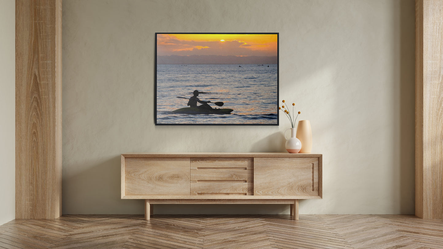 Tirage Fine Art - Coucher de soleil Réunion